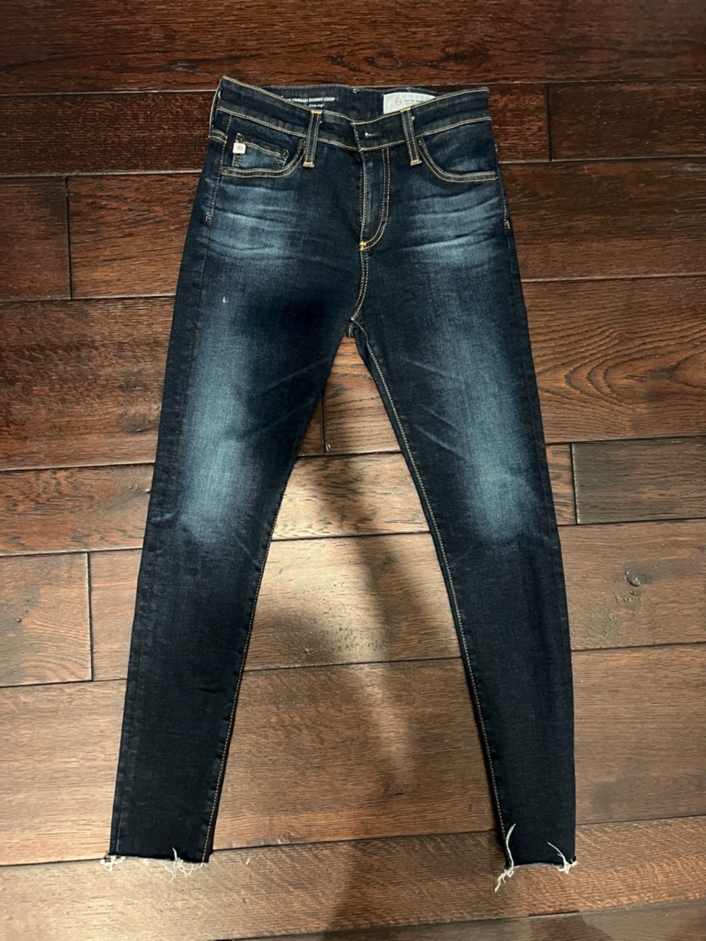 Ag Adriano Goldschmied womens Skinny Jeans - Dark Indigo the Farrah skinny crop